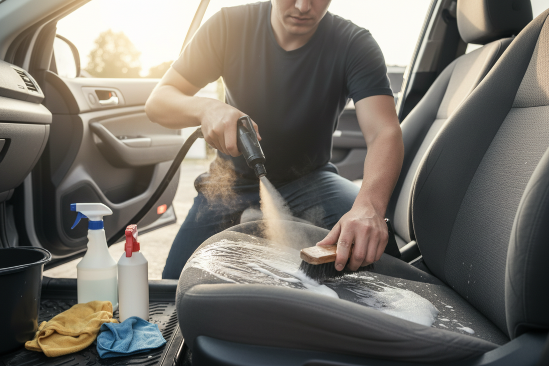 Curățare tapițerie auto la domiciliu: Ghid complet DIY